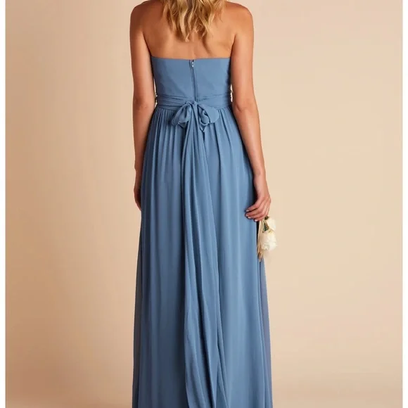 Birdy Grey Grace Convertible Chiffon Blue Formal Maxi Dress Bridesmaid - Picture 4 of 15